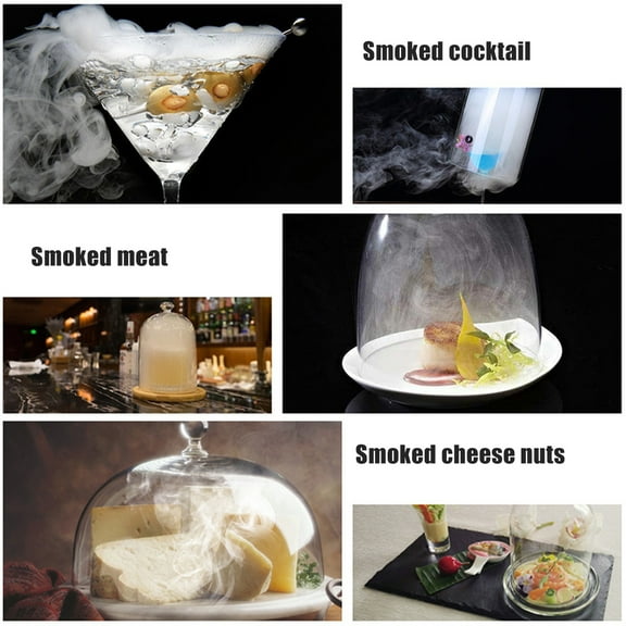 Portable Food Smoker Kit with Wood Chips Battery Powered Cocktail Smoker Indoor Smoke Infuser