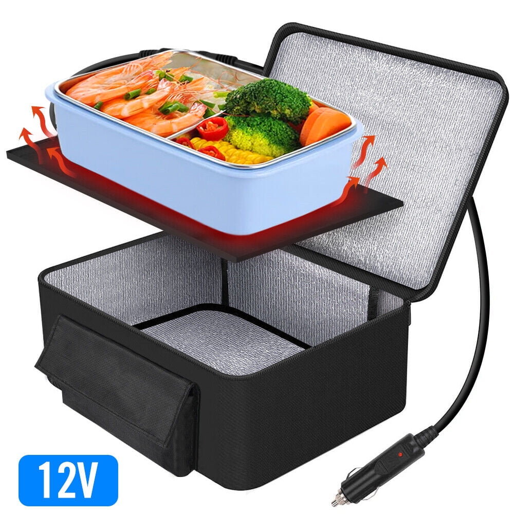 Portable Food Warmers Electric Heater Lunch Box Mini Oven 12V Car Power
