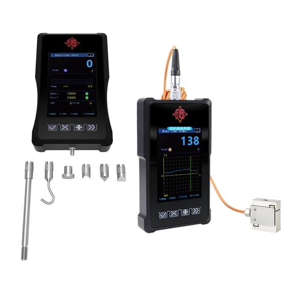 Portable Force Gauge Digital Hand Dynamometer Measuring Instrument Measuring Pull Push Load Cell Indicator Handheld Rechargeable ,Easy to Use