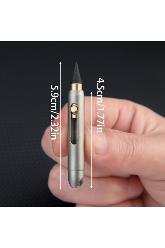 Portable Forever Pencil Keychain Pendant Erasable Writing Tool for Travel Everyday Carry and Quick Notes