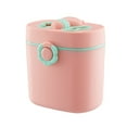 thumbnail image 1 of Portable Formula Dispenser, Travel Milk Powder Container with Spoon, Food Storage Box, Stackable Design for On-The-Go Pink, 1 of 9