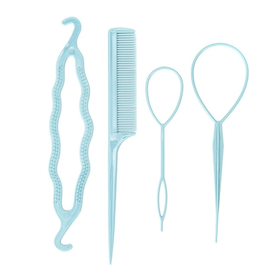 Portable French Braid Tool Loop Tail Comb Set Pin Tail Braiding Combs Hair Styling Tool