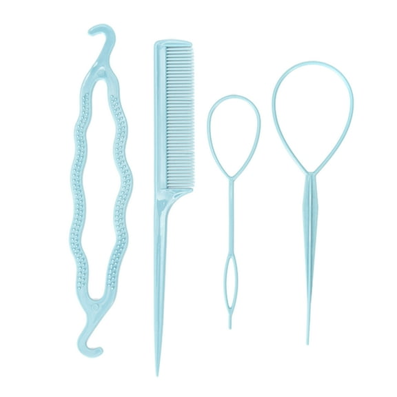 Portable French Braid Tool Loop Tail Comb Set Pin Tail Braiding Combs Hair Styling Tool