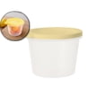 thumbnail image 1 of Portable Fruit Box, Round Storage Container Crock with Lid, Plastic Bento Container for Kitchen, Restaurants, Home, 4.05x3.14", 1 of 7