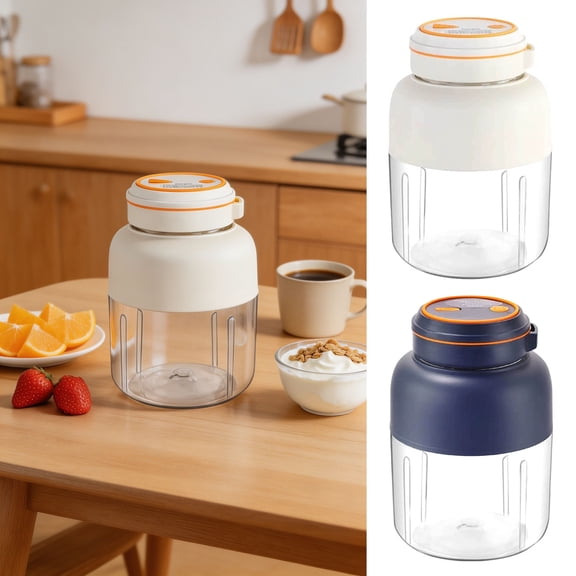 Portable Fruit Juicer Blender USB Rechargeable • Personal Smoothie Maker • Powerful Ice Crushing Blades • Travel Shaker Cup • Auto Clean • Home Office Gym RV