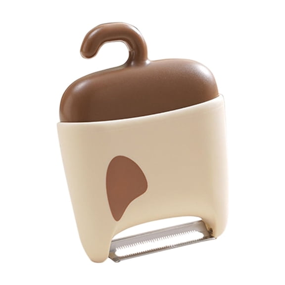 Portable Fruit and Vegetable Cleaning Brush, Two-in-One Peeling Knife, Sharp Dual-Sided Blade, Ergonomic Non-Slip Handle, Safe for All Users, Ideal for Easy and Efficient Washing