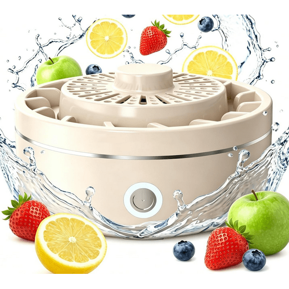 Portable Fruit & Vegetable Cleaning Machine - Rechargeable Produce Purifier, Deep Cleaner for Fruits, Veggies & Meat, Compact Kitchen Gadget