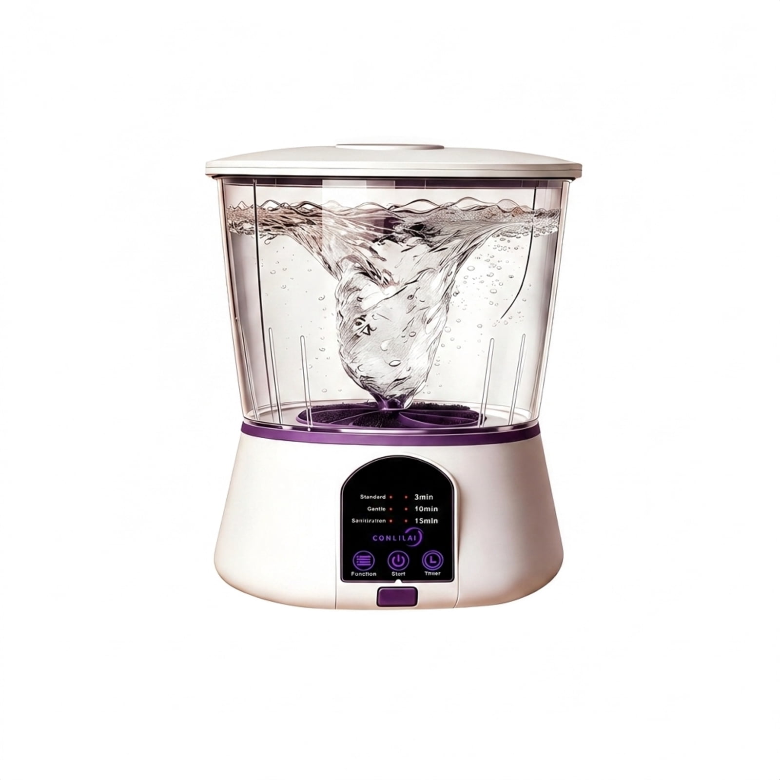 Vegetable Ricer Machine Portable Fruit Vegetable Washing Machine, USB Rechargeable ion Food ...