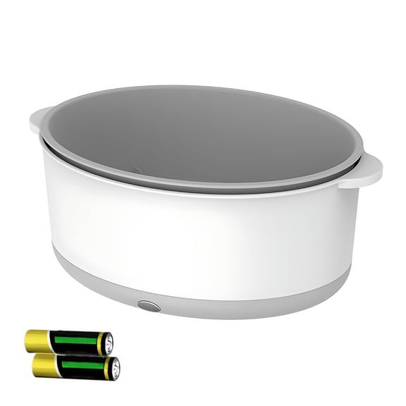 Portable Fruit and Vegetable Washing Machine, Automatic Fruit Veggie Washer Device for Home Kitchen, Detachable Double-Layer Design