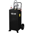 thumbnail image 1 of Portable Fuel Storage Tank with Reversible Manual Pump & Large Wheels, 30 Gallon Gas Diesel Transfer Caddy, 1 of 9