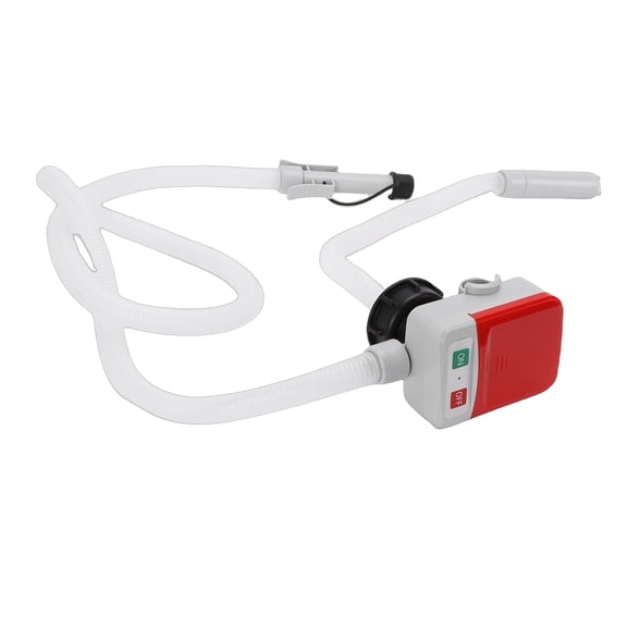 Portable Fuel Transfer Pump - 3.2 GPM Battery Operated Liquid Siphon Pump for Gasoline, Diesel, Kerosene with 51 inch Hose and 3 Adapters