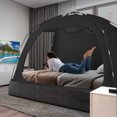 Privacy Full Size Bed Tent for Kids Play, Portable Sweet Dream Sleep Space