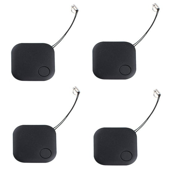 Self-Portable Anti-Loss Device for Square Key Finder, Works with Apple Find My Bluetooth Item Finder with Share Feature for Families (4Pcs)