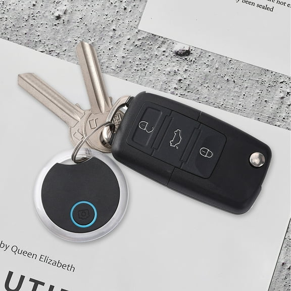 Portable GPS Tracking Mobile Tracking Anti Loss Smart Device Key Finder Locator GPS Finders Tracker Device for Pets Dog Cat Wallet Keychain Luggage, Alarm Reminder(Black)