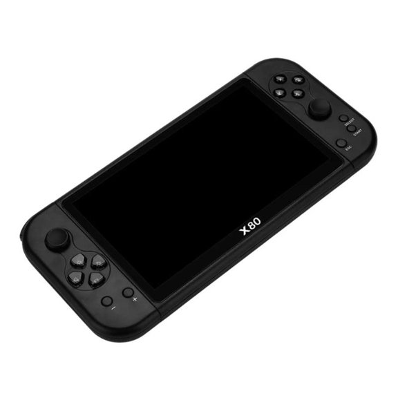 Portable Gaming Console, X80 7-inch 16GB 10000 Nostalgic Games Support High Defination Out