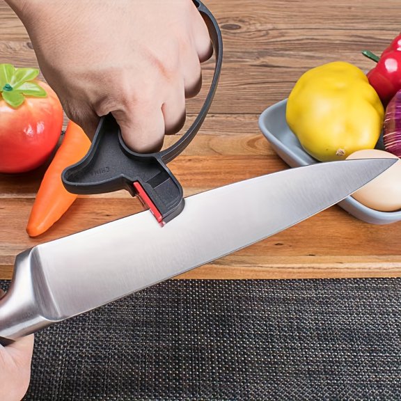 Portable Garden Knife Sharpener and Vegetable Cutter- 1pc- Durable PP Material, Compact and Lightweight, Suitable for Home, Kitchen, Hunting, and Fishing- Multifunctional Outdoor Daily Tool
