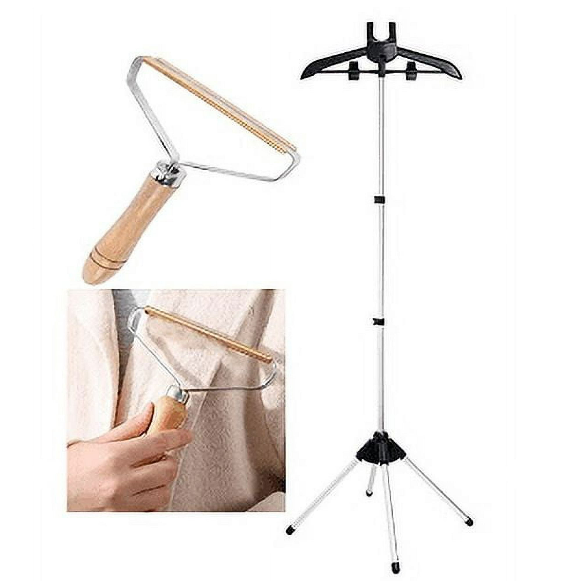 Garment Hanger for Steaming Clothes - Steam Rack & Stand for Ironing, Handheld Steamer Hanger