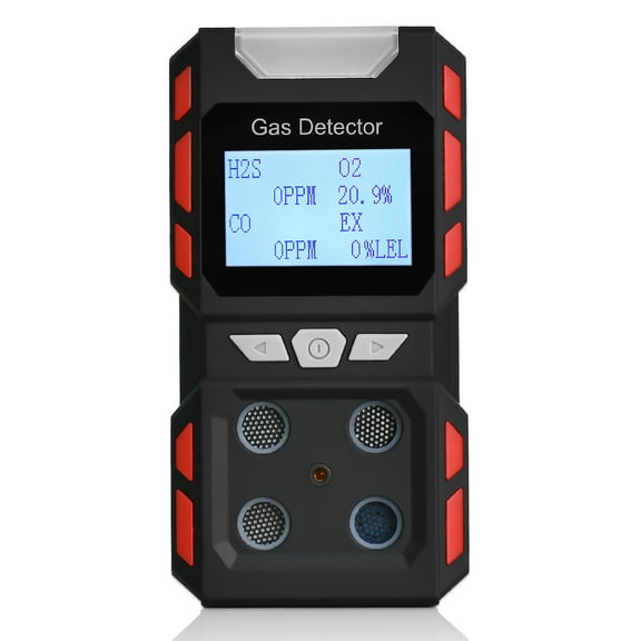 Portable Gas Detector Gas Clip 4-Gas Monitor Meter Tester Analyzer Rechargeable