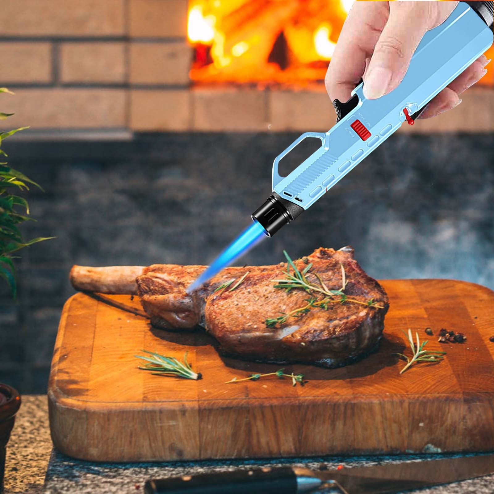 Portable Gas Stove Igniter, Stainless Steel Torch Lighter, Windproof ...
