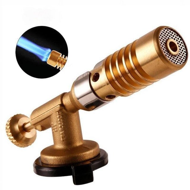 Portable Gas Torch Flame Gun Blowtorch Copper Flame Butane GasBurner Lighter Heating Welding