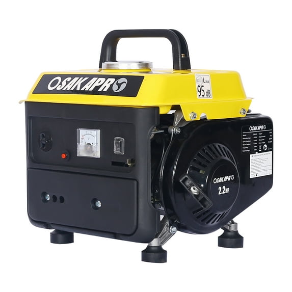 Portable Generator, 800-Watt Gas Powered, Low Noise, 120V/60Hz for Home, Camping & Emergency Use