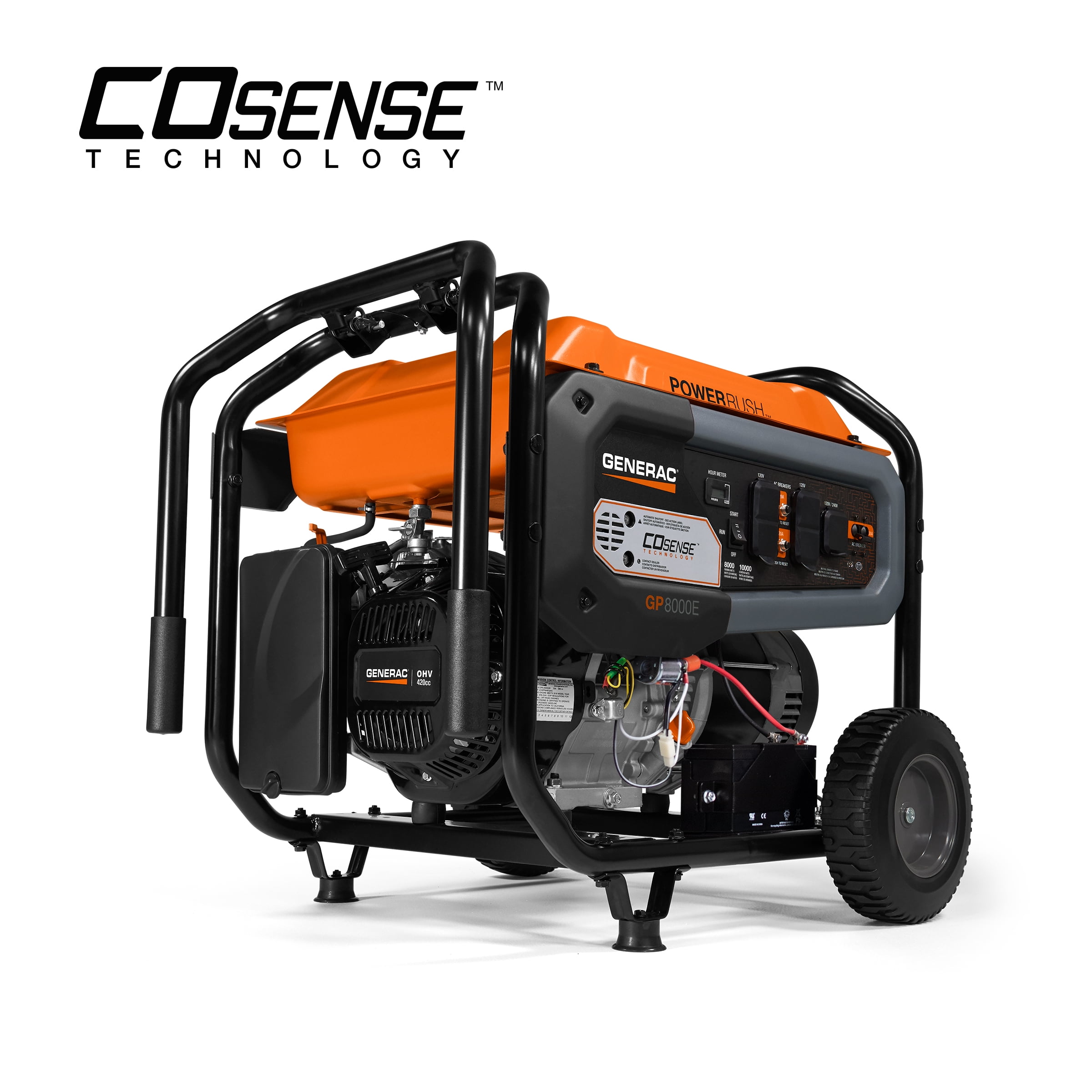 Portable Generator, 8000 | Electric Start with COsense | 49ST