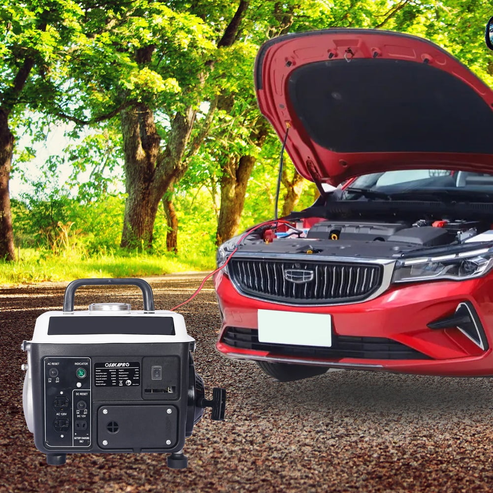 Portable Generator, 900 Watts Low Noise Gas Powered Generator, Outdoor