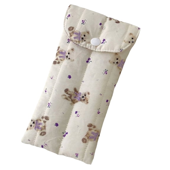 Portable Glasses Bag Soft Fabric Eyewear Organizers Bag For Commuting And Trip