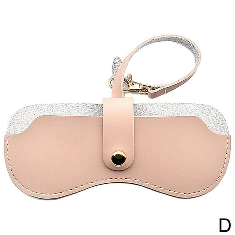 Portable Glasses Case Magnetic PU Leather Fold able O Box For