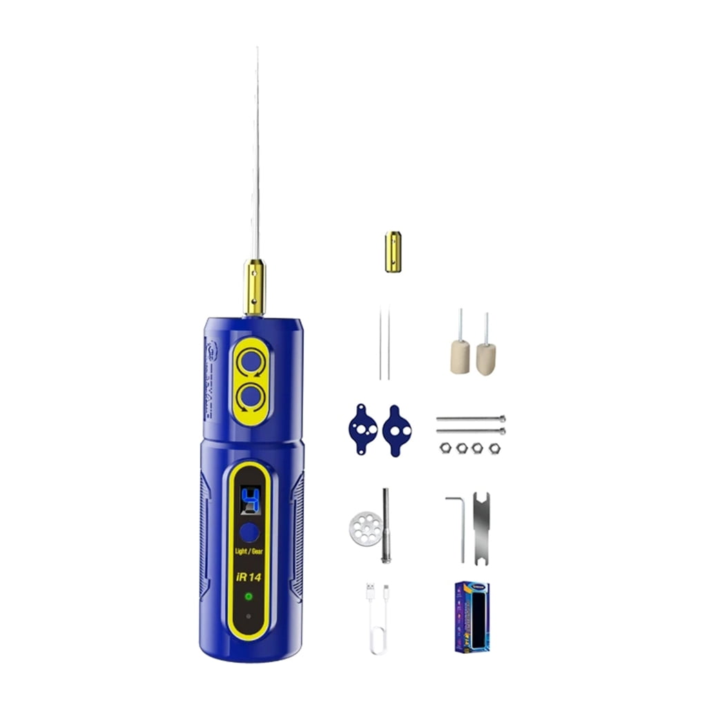 Electric Phone Screen Glue Remover - 6-Speed Adjustable With LED Light & Portable Design