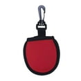 thumbnail image 1 of Portable Golf Ball Cleaner Pouch, Protector Cover Washer Pocket with Hanging Clip Buckle Golf Ball Bag for Golf Practicing Outdoor Sports Red, 1 of 8