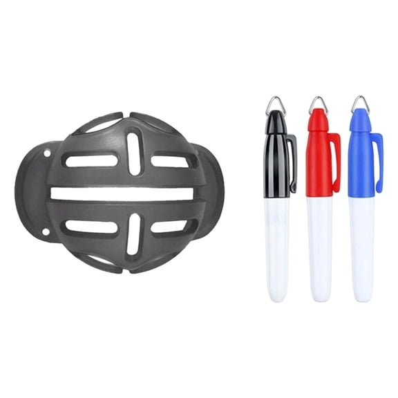 Portable Golf Ball Liner Marker With 3 Pens Golf Ball Line Marking Drawing Stencils Alignment Tools for Golfs Sport