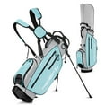 Portable Golf Rack Bag With Braces Bracket Golf Bag With Stand Support