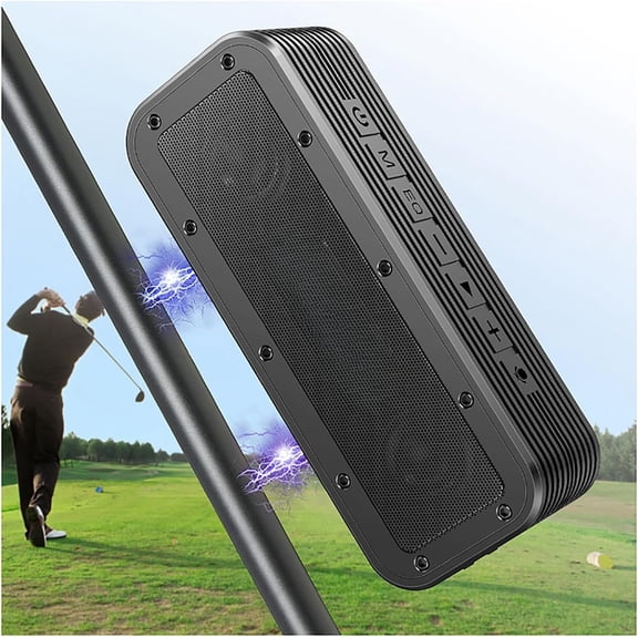 Portable Golf Speaker, 50W Speaker , 6600mAh Loud Stereo Sound, 30Hrs Dual Pairing for Golf Cart, IPX7 , SD Card for Camping//Outdoor