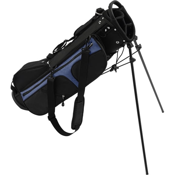 Portable Golf Stand Bag Lightweight Golf Bag with Stand Standing Golf Club Bags with 5 Pockets and 3 Dividers Golf Stand Bag with Shoulder Strap