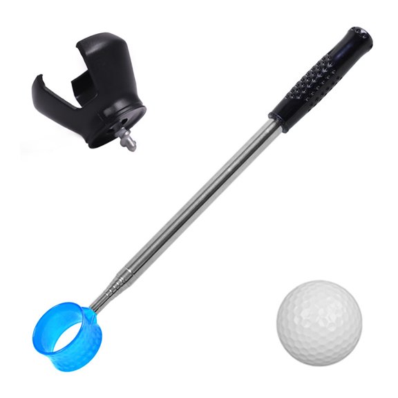Portable Golfs Grabbers Pickup Tool Stainless Steel Golfs Grabbers Telescopic Retrievers Easy to Use