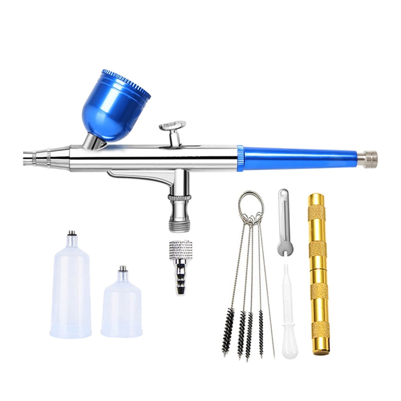 Portable Gravity Feed Spray Airbrush Pen Kit Pump Gun Easy Use Clean For Set Art Painting Tattoo Cake Makeup Beautiful Model ,Versatile applications