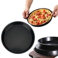 thumbnail image 1 of Portable Grill Nonstick Pizza Pan For Oven Round Pizza Pan Pizza Tray Pie Pan Baking Pans Baking Tray Oven Pan Deep Dish Pie Plates For Home Kitchen Bakeware Bread Cake Clearance, 1 of 9