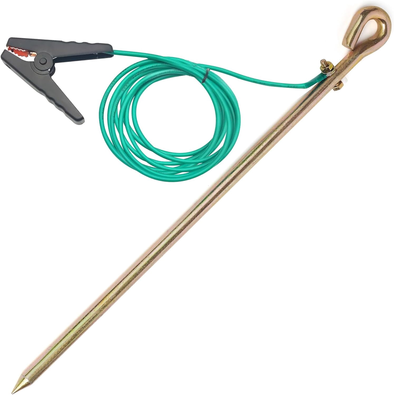 Portable Ground Rod with 10ft 12AWG UL Listed Grounding Wire with ...