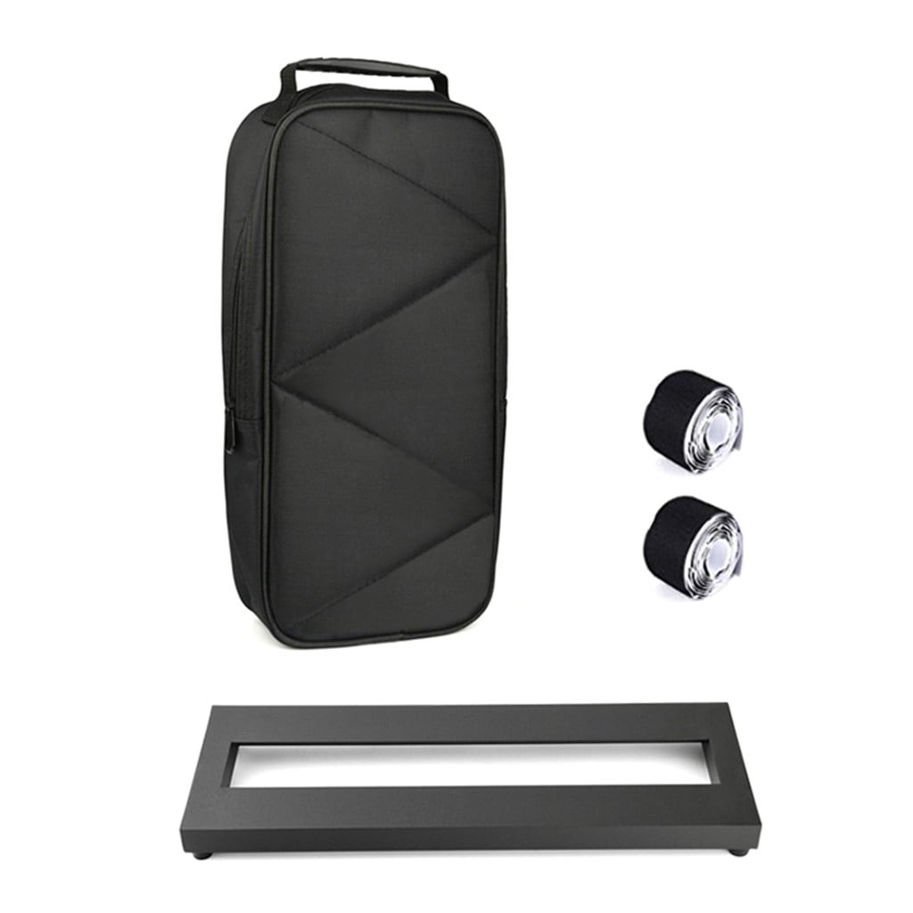 Portable Guitar Effect Pedal Mount Stand Small Size Guitar Pedal Board with Portable Carrying Bag and 2 Rolls of Tapes