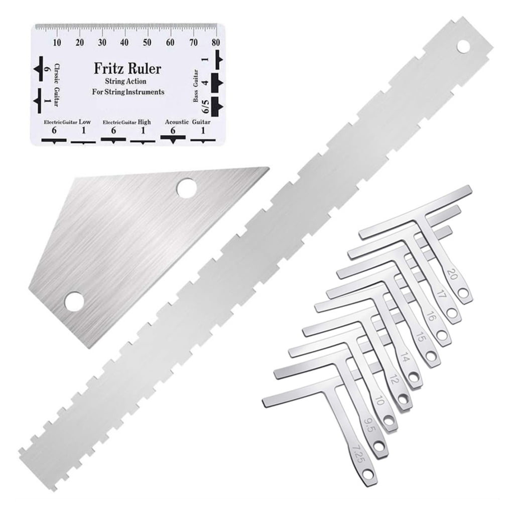 Portable Guitar Setup Tool Fretboard Radius Gauge Easy to Use Guitar Accessories Metal Texture for Easy Adjustments
