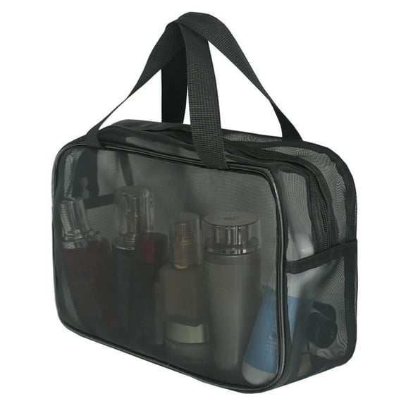 Portable Gym Shower Caddy Mesh Toiletry Bag for Travel Bathroom Camping and College - Versatile Cosmetic Organizer for Men and Women