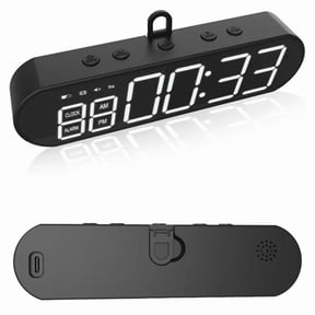 ABS Gym Timer Portable 1000mAh Multifunction Interval Timer with Alarm Clock for Home Gym