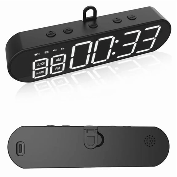 Portable Gym Timer 1000mAh Multifunctional Fitness Sports Interval Workout Timer with Alarms Clock for Gym Home Office