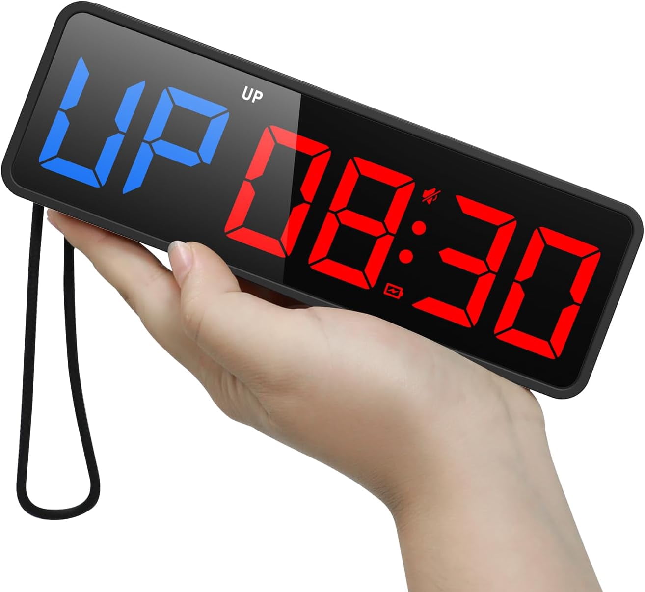 Timatic Clock Portable Gym Timer Clock with Strong Magnet Remote Control Adjustable ...
