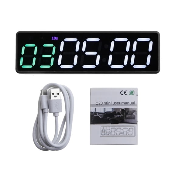 Portable Gym Timer Interval Timer Workout Fitness Clock Countdown/UP/Stopwatch Magnetic & USB Rechargable 4 Types Drop Ship