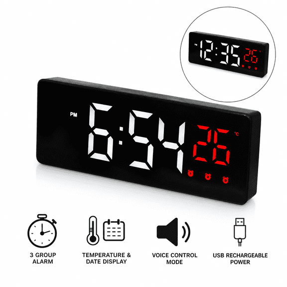 Portable Gym Timer Interval Timer Workout Fitness Clock Countdown/UP/Stopwatch Magnetic & USB Rechargable 4 Types Style C