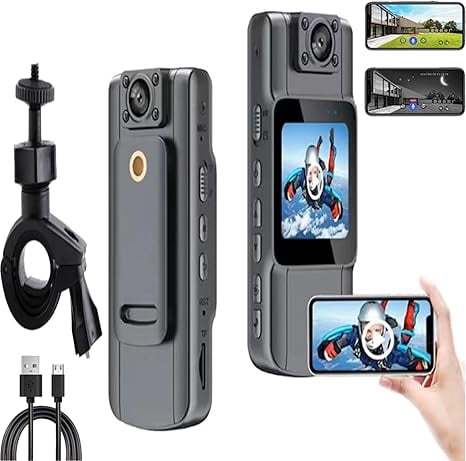 Portable HD Action Camera, 1080p mini Wearable Action Camera, Night ...