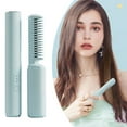 thumbnail image 1 of Portable Hair Brush 2 In 1 Mini Ceramic Curler with 3 Temperature Settings Rechargeable Wireless Hair Styler Enhances Shine and Reduces Frizz for All Hair Types, 1 of 7