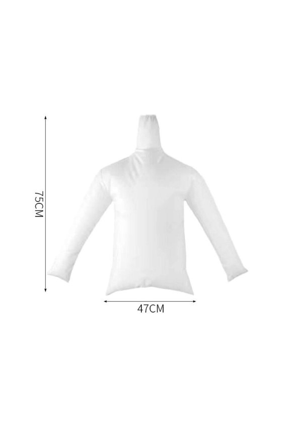 Portable Hair Dryer Clothes Bag Fast Drying Rack For Travel Business Trip White Polyester Laundry Organizer With Clips 1 Pack(Long Sleeve)